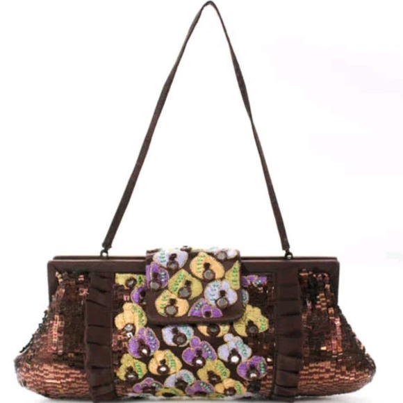 Santi Sequined Shoulder / Hand Bag / Clutch - Picture 8 of 13